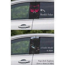 Automod Aracınıza Etkileyici Bir Görünüm Sunan Direk Kaplama Folyo Baskı 2 Farklı Model - 4 Adet