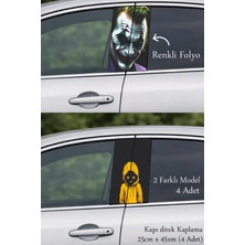 Automod Aracınıza Özel Bir Stil Direk Kaplama Folyo Baskı 2 Farklı Model - 4 Adet