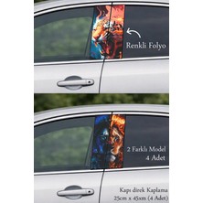 Automod Aracınıza Modern Bir Detay Kazandıran Direk Kaplama Folyo Baskı 2 Farklı Model - 4 Adet