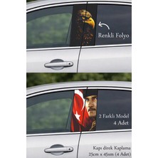 Automod Aracınıza Şık Bir Görünüm Sunan Direk Kaplama Folyo Baskı 2 Farklı Model - 4 Adet