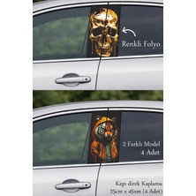 Automod Aracınıza Modern Kimlik Kazandıran Oto Kapı Direk Kaplama 2 Farklı Model - 4 Adet