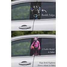 Automod Yeni Stil Arayanlara Oto Kapı Direk Kaplama 2 Farklı Model - 4 Adet