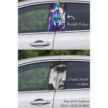 Automod Zarif Görünüm Arayanlara Oto Kapı Direk Kaplama 2 Farklı Model - 4 Adet