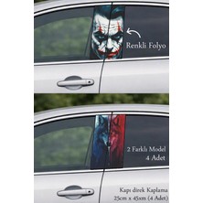 Automod Tuning Stil Kapı Folyo Baskılı Sticker 2 Farklı Model - 4 Adet
