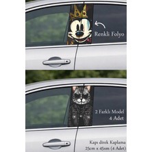 Automod Aracınıza Şık Duruş Kazandıran Oto Kapı Direk Kaplama 2 Farklı Model - 4 Adet