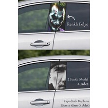 Automod Aracınıza Karakter Katmak Için Direk Kaplama Folyo Baskı 2 Farklı Model - 4 Adet