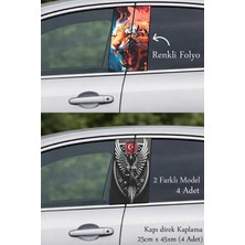 Automod Aracınıza Özgün Bir Stil Katan Direk Kaplama Folyo Baskı 2 Farklı Model - 4 Adet