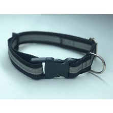 Mor Lama Boyun Tasması - Reflektörlü Plastik Tokalı