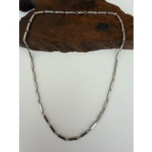 Aida Jewelss Üst Segment Salaş Çelik Zincir Kolye 55 cm Çelik Zincir Erkek Kolye Erkek Çelik Zincir Kolye