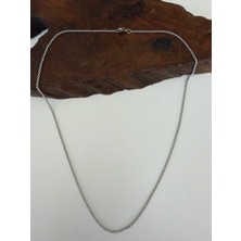 Aida Jewelss Üst Segment Salaş Sıkı Örgü Doç Çelik Zincir Kolye 55 cm Zincir Kolye Erkek Çelik Zincir Kolye