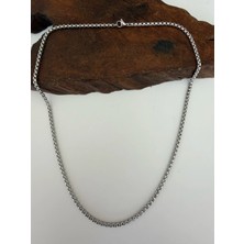 Aida Jewelss Üst Segment Salaş Doç Çelik Zincir Kolye 55 cm Çelik Zincir Kolye Erkek Çelik Zincir Kolye