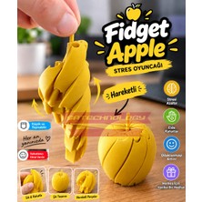 SATECHNOLOGY Stres Oyuncak Elma Twisty Fidget Hareketli Oyuncak Elma