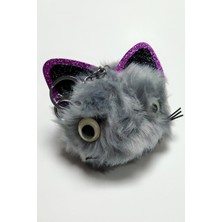 Esranın Dünyası Kedi Tüylü Peluş Anahtarlık