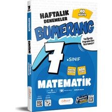 Akm Kitap 7. Sınıf Bumerang Haftalık Matematik Denemeleri Günay Yayınları