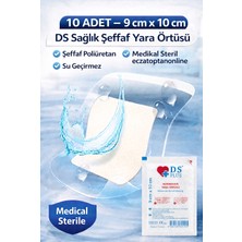 Ds Plus (9 cm x 10 cm )Su Geçirmez Şeffaf Pu Film Pedli Örtü- Deniz,havuz,banyo Örtüleri,dövme