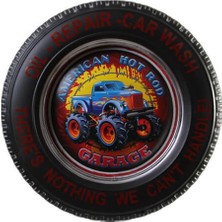 Dekoratif Araba Tekerleği 4x4 Temalı LED Işıklı Vintage Hediyelik