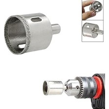 Granit Fayans Porselen Cam 33MM Yuvarlak Delme Pancı Elmas Uçlu Delik Açma Karot Matkap Ucu