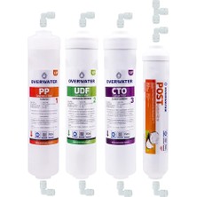 Kapalı Kasa Su Arıtma Cihazı 4 Lü Inline Filtresi Seti Aşamalı (Membransız Set) Fın4