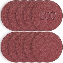 100 Adet Cırt Zımpara Matkap Spiral 115 mm Daire Zımpara Ahşap Metal Zımparası (100 Kum)