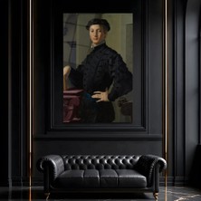 Mgi Design Genç Adam Portresi Cam Tablo, Ünlü Ressam Klasik Sanat Temperli Cam Duvar Tablosu, Uv Baskılı Salon Ofis Duvar Dekoru, Modern Sanatsal Dekoratif Hediyelik