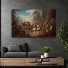 Mgi Design Askerler Dinleniyor Cam Tablo, Temperli Cam Modern Duvar Tablosu, Uv Baskılı Dekoratif Salon Ofis Yatak Odası Duvar Dekoru, Şık Hediyelik Tablo