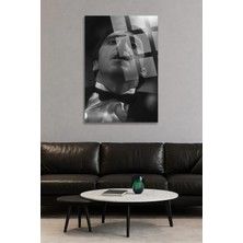 Mgi Design Al Pacino Siyah Beyaz Cam Tablo | Modern Duvar Dekoru | Canlı Renkli Baskı | Ofis ve Çalışma Odası | Yeni Ev Hediyesi | 4mm Kırılmaz Cam