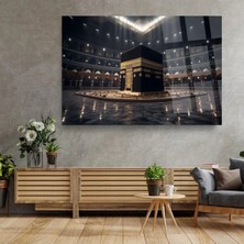 Mgi Design Kabe Mekke Dini Islami Cam Tablo | Şık Duvar Tablosu | Parlak ve Net Görüntü | Yatak Odası ve Antre | Ev Hediyesi | Dayanıklı Cam Yapı | Ev ve Iş Yeri