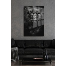 Mgi Design Aslan Burcu Cam Tablo | Sanatsal Duvar Dekoru | Uv Baskılı Canlı Renkler | Kafe ve Ofis Için | Sevdiklerinize Hediyelik | Dayanıklı Cam Yapı