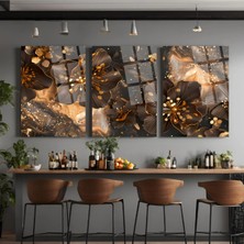 Mgi Design Lü Işıldayan Parıltılı Çiçekler Cam Tablo | Modern Duvar Dekoru | Uv Baskılı Canlı Renkler | Ev ve Iş Yeri | Yeni Ev Hediyesi | 4mm Kırılmaz Cam