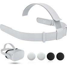 Strap For Oculus Quest 2 Headset, Original Replacement Head Strap Compatible With Meta Quest 2 Headstrap With 4 Pcs Controller Thumb Grip Caps，for Oculus Quest 2 Headstrap，original Head Strap