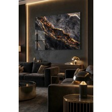 Mgi Design Kırılmaz Cam Tablo   (Kalın) - Ev Işyeri Duvar Dekorasyonu - Soyut Modern Tasarımlar (Yatay) - Sanatsal Geniş Renkli Şık Yatak Odası Salon Antre Temperli Uv Baskılı