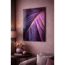 Mgi Design Kırılmaz Cam Tablo   (Kalın) - Ev Işyeri Duvar Dekorasyonu – Çiçek Tasarımlar (Dikey) - Botanik Floral Renkli Zarif Salon Ofis Temperli Uv Baskı Hediyelik Şık