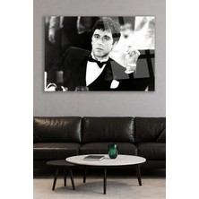 Mgi Design Tony Montona Al Pacino Cam Tablo | Dekoratif Duvar Tablosu | Solmayan Canlı Renkler | Salon ve Oturma Odası | Doğum Günü Hediyesi | Parlak Cam Yüzey