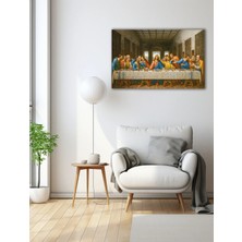 Mgi Design Tarihi Sofra Buluşması Klasik Sanat Temalı Cam Tablo | Vintage Temalı Dekoratif Duvar Tablosu, Salon ve Ofis Dekoru,