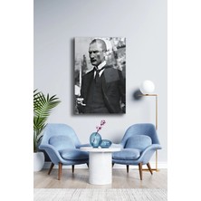 Mgi Design Atatürk Cam Tablo Portre Cam Tablo Duvar Dekoru Atatürk Portresi Kırılmaz Cam Solmaz Baskı 010