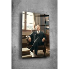 Mgi Design Atatürk Cam Tablo - Portre - Cam Tablo - Duvar Dekoru - Atatürk Portresi - Kaliteli Baskı ATA024