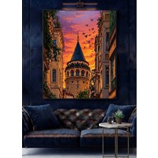 Mgi Design 4mm Tamperli Uv Baskı Cam Tablo Ev Ofis Duvar Dekor Hediyelik Tablo Istanbul Galata Kulesi Istiklal Caddesi Ortaköy Kızkulesi Tünel Taksim Canlı Sağlam