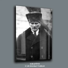 Mgi Design Mustafa Kemal Atatürk Portre Cam Tablo – Modern Dekoratif Tasarım