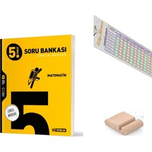 Hız Yayınları 5.sınıf Matematik Soru Bankası+Çözüm Ayracı+Telefon Tutucu