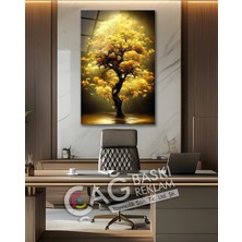 Mgi Design Hayat Ağacı Şık Zarif Göz Alıcı Cam Tablo Modern Ev Ofis Salon Duvar Oda Dekoru Hediyelik | Modern Dekorasyon Temalı Dekoratif Duvar Tablosu, Salon, Ev ve Ofis Dekoru,