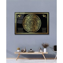 Mgi Design Inşirah Suresi Türkçe Arapça Islam Cam Tablo Modern Ev Ofis Salon Oda Dekoru Hediyelik | Islami Motifli Dekoratif Duvar Tablosu, Salon ve Ibadet Alanı Dekoru,
