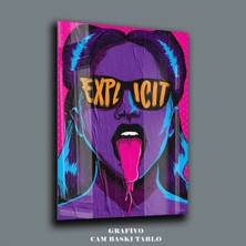 Mgi Design Genç Odası Dekor Pop Art Cam Tablo – Neon Sanat