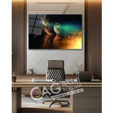 Mgi Design Karahindiba Göz Alıcı Estetik Şık Cam Tablo Modern Ev Ofis Salon Oda Duvar Dekoru Hediyelik | Modern Dekorasyon Temalı Dekoratif Duvar Tablosu, Salon, Ev ve Ofis Dekoru,