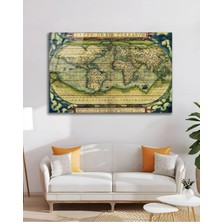Mgi Design Dünya Haritası Eski World Earth Cam Tablo Modern Ev Ofis Salon Duvar Oda Dekoru Hediyelik | Harita Temalı Dekoratif Duvar Tablosu, Ev, Ofis ve Çalışma Alanı Dekoru,