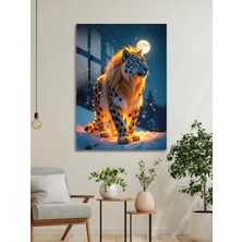 Mgi Design Aslan Ruhu 4 mm Temperli Cam Tablo - Modern Tarz Ev Dekorasyonu