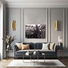 Mgi Design Cam Tablo Mustafa Kemal Atatürk ve Askerler - Duvar Dekorasyonu - Ofis Dekorasyonu - Duvar Tablosu