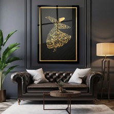 Mgi Design 'ya Olduğun Gibi Görün Ya Göründüğün Gibi Ol' Mevlana Sözü Dikey Cam Tablo