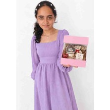 Rass Asetat Hediye Kutusu (Katlanabilir-Pratik Kurulum) Toz Pembe Küçük Boy;12*12*13,5cm 1ADET