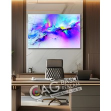 Mgi Design Soyut Renkli Göz Alıcı Estetik Şık Cam Tablo Modern Ev Ofis Salon Oda Duvar Dekoru Hediyelik