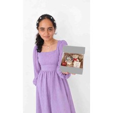Rass Asetat Hediye Kutusu (Katlanabilir-Pratik Kurulum) Gümüş Yaldız Küçük Boy;12*12*13,5cm 1ADET